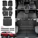 JOULARISE Floor Mats for Honda CRV 2023-2026 Gas & Hybrid, with Cargo Mat | Full Protection Mat Set with Cargo Liner, All Weather TPE, Non Slip & Odorless & Scratch Proof, CR-V Accessories