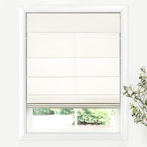 LazBlinds Cordless Roman Shades for Windows, Light Filtering Thermal Insulated Window Blinds, Lightweight Fabric Blinds for Indoor Windows, 35" W x 60" H, Ivory