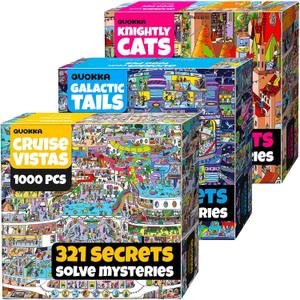 1000 Piece Puzzle for Adults – 2 Jigsaw Puzzles for Adults 1000 Pieces, 31.5" x 23.5"