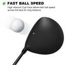 MAZEL 460CC Driver Golf Club for Men,Right Handed,9.5/10.5 Degree (Graphite (A14 Head), Stiff, 9.5, Degrees, Right)