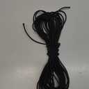 1/8" Bungee Shock Cords with Hooks,65 Feet Elastic Nylon Cords Kayak Stretch String Rope for Bikes,Tie Downs,Boating,Camping,Sunshades,Fitness and Outdoor Enthusiasts (1/8 inch x 65 feet, Black)