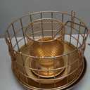 Squirrel Proof Bird Feeder, Metal Caged Bird Feeders for Outdoors Hanging, Wild Bird Feeder with Rain Proof Covered for Small Birds, Weather Resistant, Easy to Refill & Clean