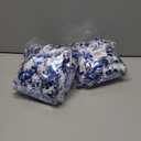 2 x 33FT Christmas Garland, Blue and Silver Tinsel Garland Shiny Hanging Garland for Home Tree Door Mantle Indoor Outdoor Holiday Xmas Party Decor