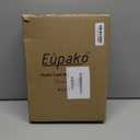Eupako 8 oz Plastic Cups with Lids 100 Sets, Disposable Clear Cups with Lids, Cold Drink Containers for Beverage, Parfait, Smoothie