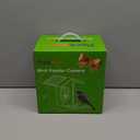 Bird Feeder with Camera Solar Powered, AI Identify & Auto Capture with 32GB Card, 2K HD Live Video Smart Bird Feeder Camera Instant Notifications in Backyard, Gift for Bird Lovers (Green)