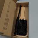 Bsisme Hair Brush-Boar Bristle Hairbrush with Detangling Pins Wooden Paddle Detangler Hairbrush for Women Men Reduce Frizz Dry Restore Natural Shine