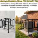 Adjustable AC Security Barrier, Heavy Duty Air Conditioner Cage