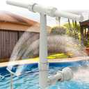 8 Spray Pool Fountain for Above & In-Ground Pools, Adjustable Multi-Stream Sprinkler with Rainbow Effect, Cooling & Decoration