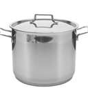 Stainless Steel 12 Quart Stock Pot with Lid, Dishwasher Safe