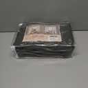 ANRODUO Rod Pocket and Back Tab Pleated Blackout Curtains with Hooks, Rings, Grey Curtains 96 Inches Long 2 Panels, Thermal Insulated Room Darkening Living Room Bedroom Curtain, 42x96 Inches