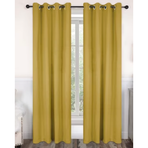IGEMAEVE Blackout Curtains 90 Inch Length 2 Panels Set, Black Out Curtains for Bedroom 90 Inch Long, Grommet Energy Saving Room Darkening Drapes for Living Room Window (W52 x L90)