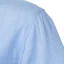 ZEROYAA Men's Linen Shirts Short Sleeve Summer Casual Button Down Beach Shirt with Pocket (Blue, M)