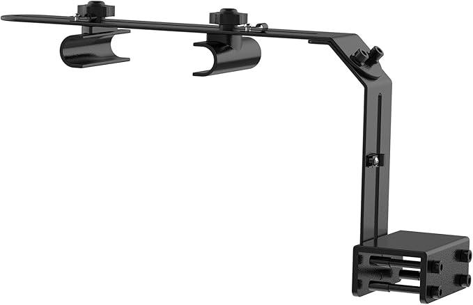 hygger Aquarium Light Riser Fits 957 978 999 918, Universal Fish Tank Light Holder Adjustable Led Aquarium Light Mounting Bracket, Sturdy Aluminum Ultra Wide Base 1.7''