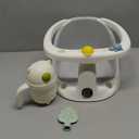 Baby Bath Seat for Babies 6 Months & Up - Bathtub Seats for Babies Sitting Up with Rinse Cup, Non-Slip, Comfortable, Infant Bath Essentials, Gray (Grey)