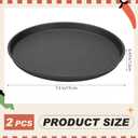 Maxdot 2 Pcs Small Cast Iron Griddle Pan 7.5 Inch Round Cast Iron Pizza Pan for Mother's Day Camping Skillets Casts Irons Grill Pans for Summer BBQ, Baking, Grilling, in The Oven, on The Stove