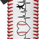 Baseball Water Bottle 32oz Stainless Steel Insulated Bottle for Men, Women, Sports Lovers - Baseball Gifts for Birthday, Christmas