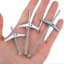 2 x HASWARE Toggle Bolt Zinc Plated Steel and Wing Nut for Hanging Heavy Items on Drywall 1/8 Multi (25 Pack)