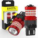 BMT xms 7440 7443 LED Bulb for Brake Lights - T20 W21W 7441 7444 LED Replacement Brilliant Red for Stop Tail Brake Signal Lights, Pack of 2