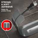 Floor Cord Cover by X-Protector  5 Overfloor Cord Protector  Self-Adhesive Power Cable Protector  Silicone Cord Protector  Ideal Extension Cord Cover to Protect Wires On Floor (60 in) (Grey (Big Hole))