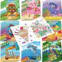 Pasimy 24 Pack Summer Coloring Books Bulk Mandala Tropical Coloring Book for Boys Girls Adults Luau Hawaiian Flamingo Summer Beach Baby Shower Birthday Party Favors Gift Bag Fillers Supplies, 8 Styles