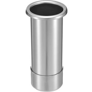 1 Pc 2" Canister Hair Dryer Holder Hot Curling Iron Appliance Tube Stainless Steel Hair Curling Hot Dryer Holder Salon Station Organizer Tube and Comb Accessories for Salon Bathroom