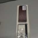 2 x Rustic Toilet Paper Holder Wall Mount - 6.69"x2.95" Solid Wood Bathroom Tissue Paper Roll Hoder with 5.7" Stainless Steel Rod, Farmhouse Paper Towel Holder for Small Space