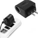 Universal AC to DC Car Cigarette Lighter Socket Adapter Converter, Cigarette Lighter Adapter to Wall Plug, DC 12V 500mA Vehicle Power Inverters, Automotive Female Socket for Car Electronics