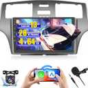 [2+64GB] Hikity Android 13 Car Stereo for Lexus ES250 ES300 ES330 2001-2006 with Wireless Carplay Android Auto, 9" HD Touchscreen Car Radio with Mirror Link Bluetooth GPS WiFi SWC FM RDS DSP