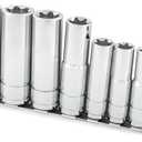 Titan 68302 8-Piece 3/8-Inch and 1/2-Inch Drive External Star Deep Socket Set