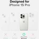 Ringke Fusion Bold for iPhone 15 Pro Case, Textured Sides for Grip, Anti-Yellowing Technology, Clear Back to Show Phone Color - Black