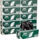 Zero Waste USA 2,000 Commercial Grade Dog Waste Station Refill Roll Bags - (Most Popular) - 40% Thicker than competitor brands - Fits Any Dog Waste Station - 10 Rolls of 200 bags per roll (Opaque Black)