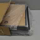 12x12 Picture Frame Set of 9, Display Pictures 8x8 with Mat or 12x12 without Mat, Multi Collage Gallery Square Photo Frames for Wall or Tabletop, Black