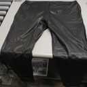 DKNY Faux Leather Pull-On Leggings (Medium, Black)