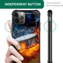 DAIZAG Case Compatible with iPhone 12 Mini,Shockproof Soft TPU Phone Case for Boy Men Gift Cover,Ice Fire Hockey