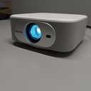 [Netflix Licensed] Smart Projector with Built-in Apps, Wifi Bluetooth, 1080P Native 4K Mini Projector, 400 ANSI Lumen, Auto Keystone/Electric Focus, Android 13 NTV, Outdoor Movie Projector, by Salange (white)