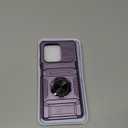 Phone Case for Motorola Moto G Power 5G 2025 with Tempered Glass Screen Protector Card Slots Magnetic Ring Stand Shockproof Soft Silicone Bumper Hybrid Two Layer Defender for G5 Women Purple