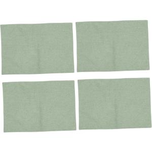 4pcs Double Table Napkins Soft Cloths Non- Bottom for Dinner Table Buffet Party and Wedding Decor (Green)