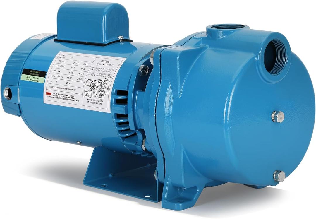 GT15 Self-Priming Single-Phase Centrifugal Pump,1-1/2 HP,115/230V