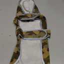 Dog Raincoat, Waterproof Dog Rain Jacket with Hood, Adjustable Rain Coat Poncho with Reflective Strips & Leash Hole for Medium Dogs Puppies, Lightweight Pet Clothes (Camo Ducks) Medium