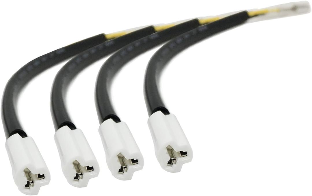 4Pcs 22.5cm/8.86in Motorcycle Light Line Compatible With YAMAHA YZF 600 XP500 R1 R6 Turn Signals Connector Semaphore Adapter Blinker Indicators Wire Plug 
