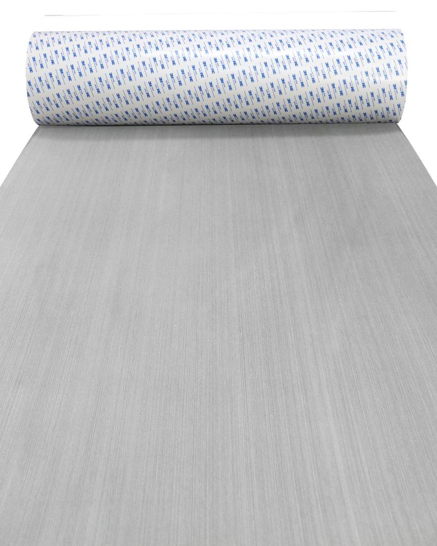HXBYX EVA Foam Boat Flooring with 3M Self-Adhesive Backing, Non-Slip Marine Decking Sheet for Pontoon, Yacht, Motorboats, RV | Easy DIY Installation, 94.5"x35.4"-23.25sqft, Grey with Black Backing, 1