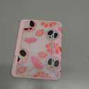 Mektron Printed Case for iPad mini 7 (A17 Pro) 2024/ Mini 6 2021, iPad mini 7th/6th Generation 8.3-inch Liquid Retina Display Cover, Buit in Pencil Holder with Clear Back Shell, Skull & Flowers Pink
