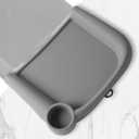 Silicone Baby Dining Tray Compatible with in-gle-sina Fast Table Chair Portable Baby Feeding Tray for Clip-On Fast Table Chair Ideal for Baby, Toddler Perfect for Meal, Restaurant - Grey