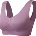 Vermilion Bird Women's 3 Pack Seamless Comfortable Sports Bra with Removable Pads (L)