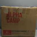 ALPHA CAMP Stadium Seat Padded Chair for Bleachers with Back& Arm Rest