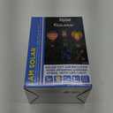 Alpine Corporation RGG1002SLR Solar Hot Air Balloon Spinning Garden Stake with LED Lights, 45 Inch Tall, Blue and Purple