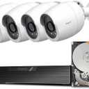 ARENTI 8MP PoE IP Camera Outdoor, 4K Bullet Surveillance Cameras for Home Security, Human/Vehicle/Pet/Package Detection, 4Pack POE Security Cameras Wired, H.265 8CH NVR with 2TB HDD for 24/7 Recording