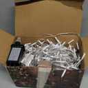 66FT 670 LED Christmas Lights 148 Ice Drops, 12 Modes and Timer Memory Dimmable, Outdoor Waterproof Hanging String Light for Xmas Holiday Wedding Garden Fence House Tree Outside Decor (Multicolor)