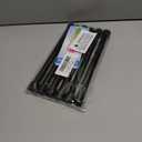 AIZESI Spring Tension Curtain Rods Short Tension Rod (Black,8" to 12"-6Pcs)