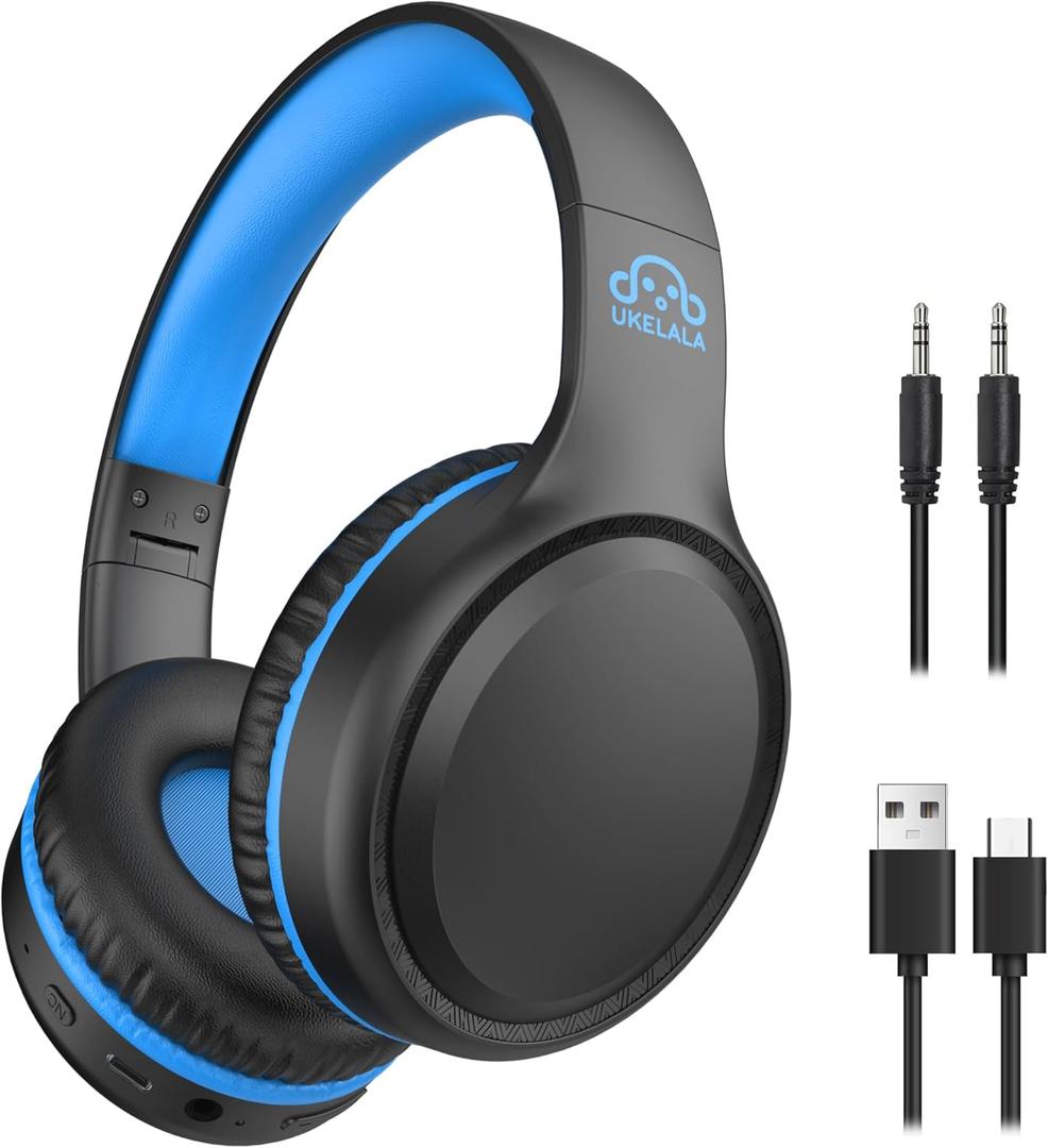UKELALA U2B ANC Wired & Wireless Bluetooth 6.0 Headphones Foldable with Mic